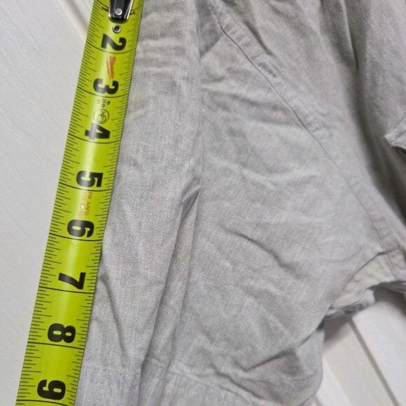 Basic Equipment Men’s XL Grey Solid Button-up Shirt Vintage C - Picture 8 of 9